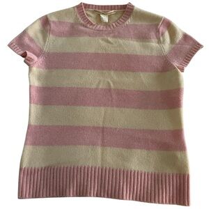 100% Cashmere vintage J.Crew baby tee shirt sweater